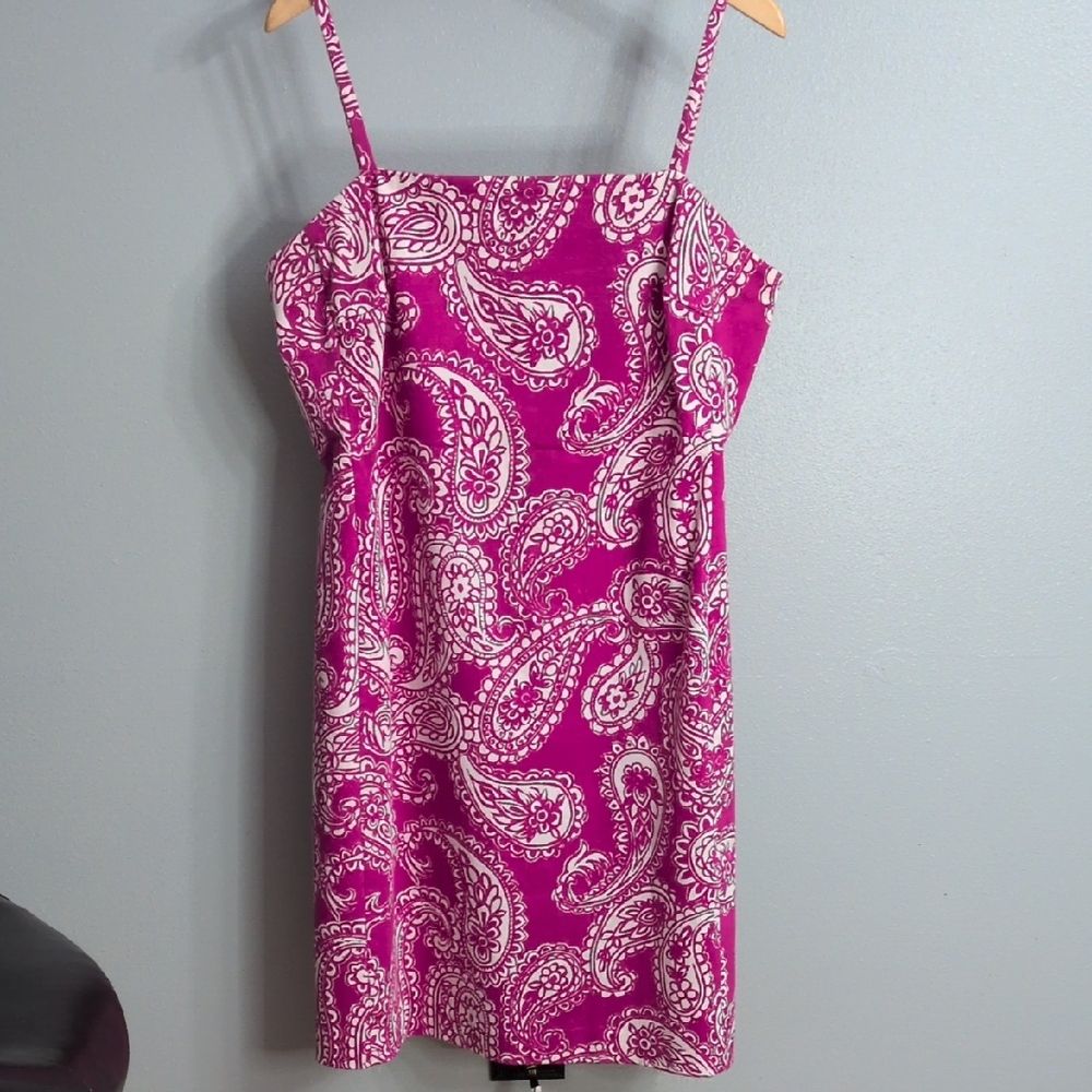 Lauren Ralph Lauren Pink White Paisley Sundress